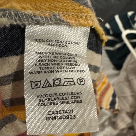 LOFT Striped Ripple Cami Top – Adjustable Tie Back, Size SP - Picture 7 of 7